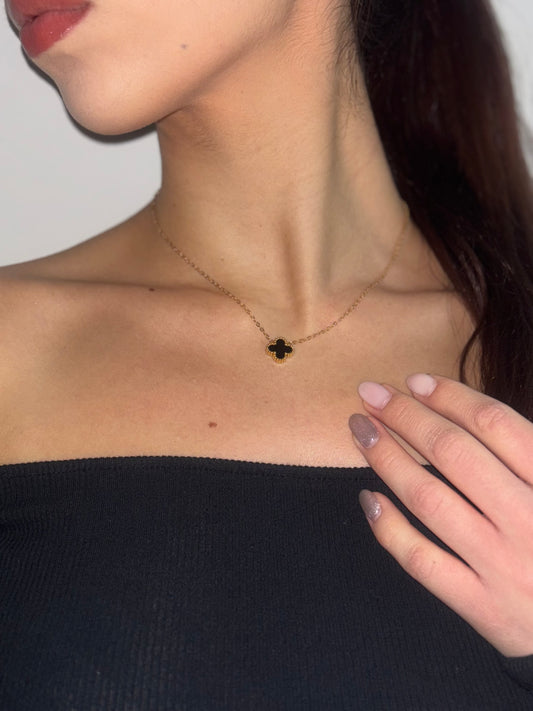 Elevate your look with our Four Leaf necklaces. Crafted from luxurious stainless steel, this gold clover necklace brings a touch of sophistication.