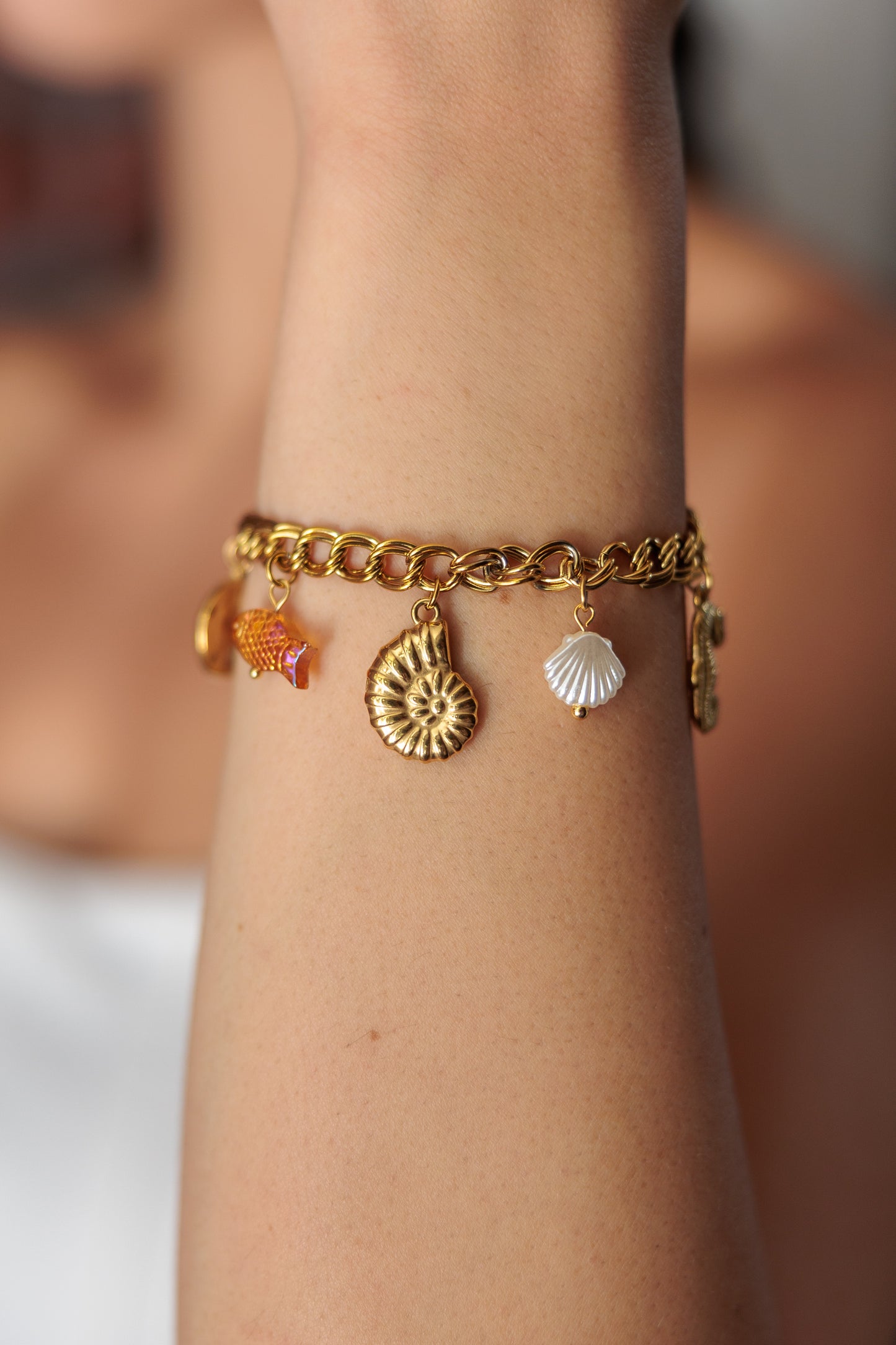 Summer bracelet full of charms