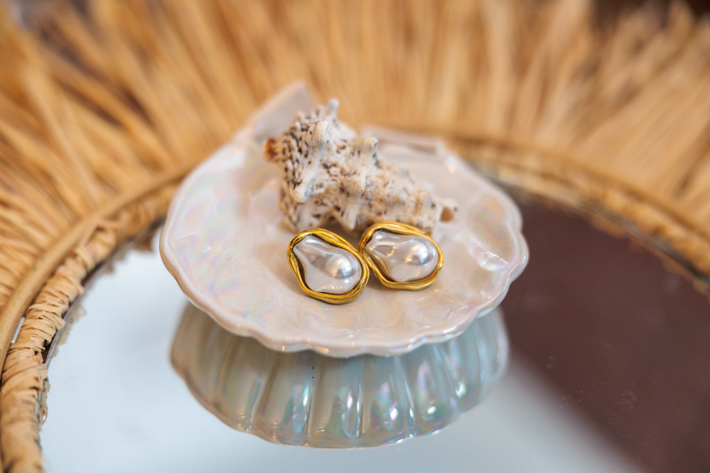 Vintage pearl earrings