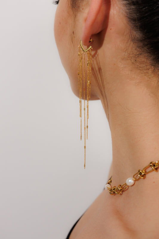 Long Style Tassel Earring