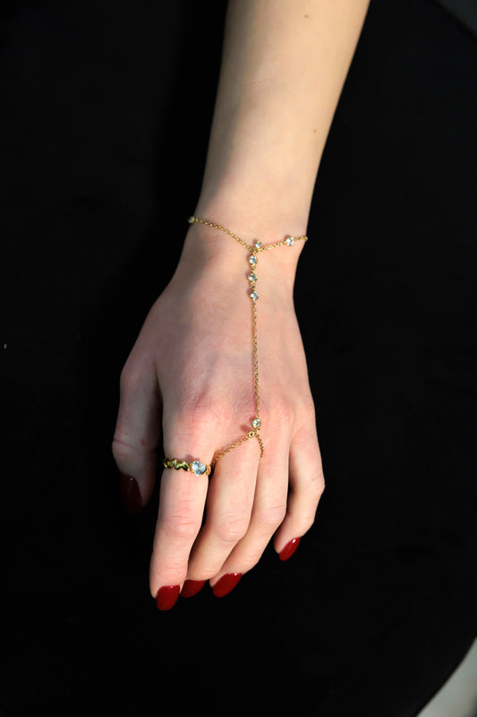 18K Gold  Waterdrop Bracelet