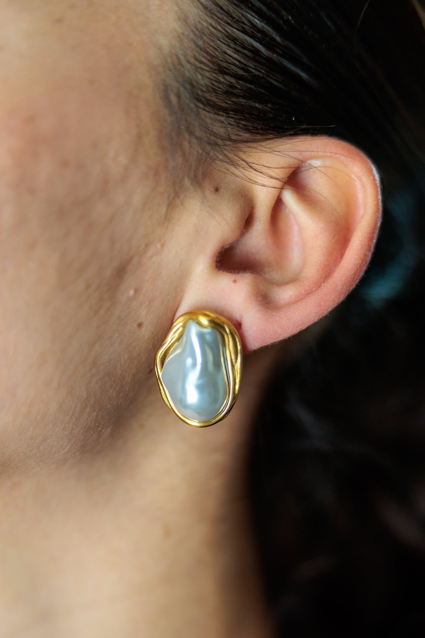 Vintage pearl earrings