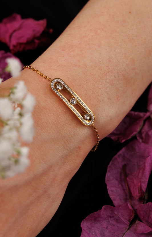 Geometric bracelet.