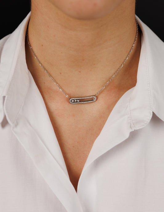 Geometric pendant necklace