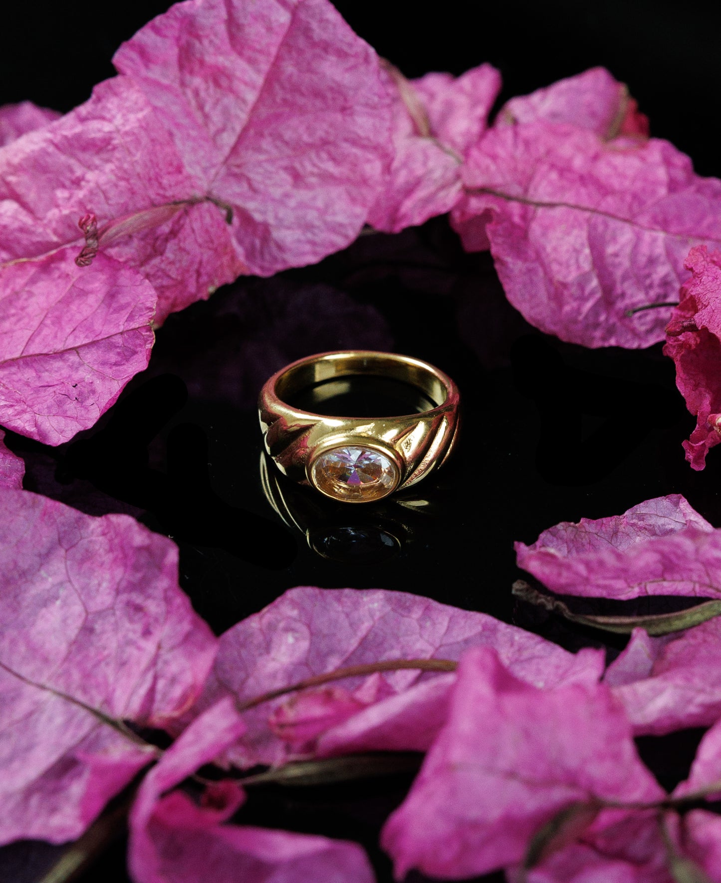 Style: 18K Gold Zircon Ring Size: 6/7/8