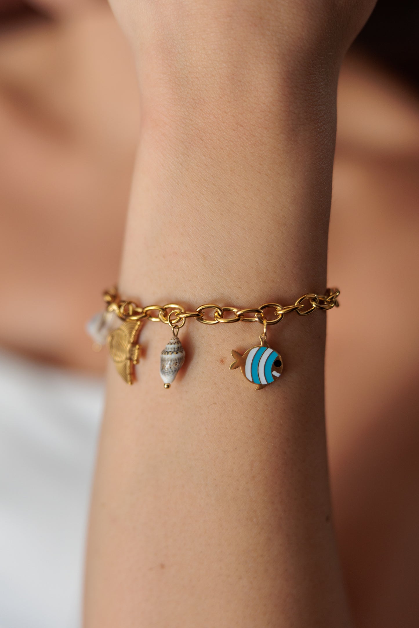 Summer bracelet full of charms